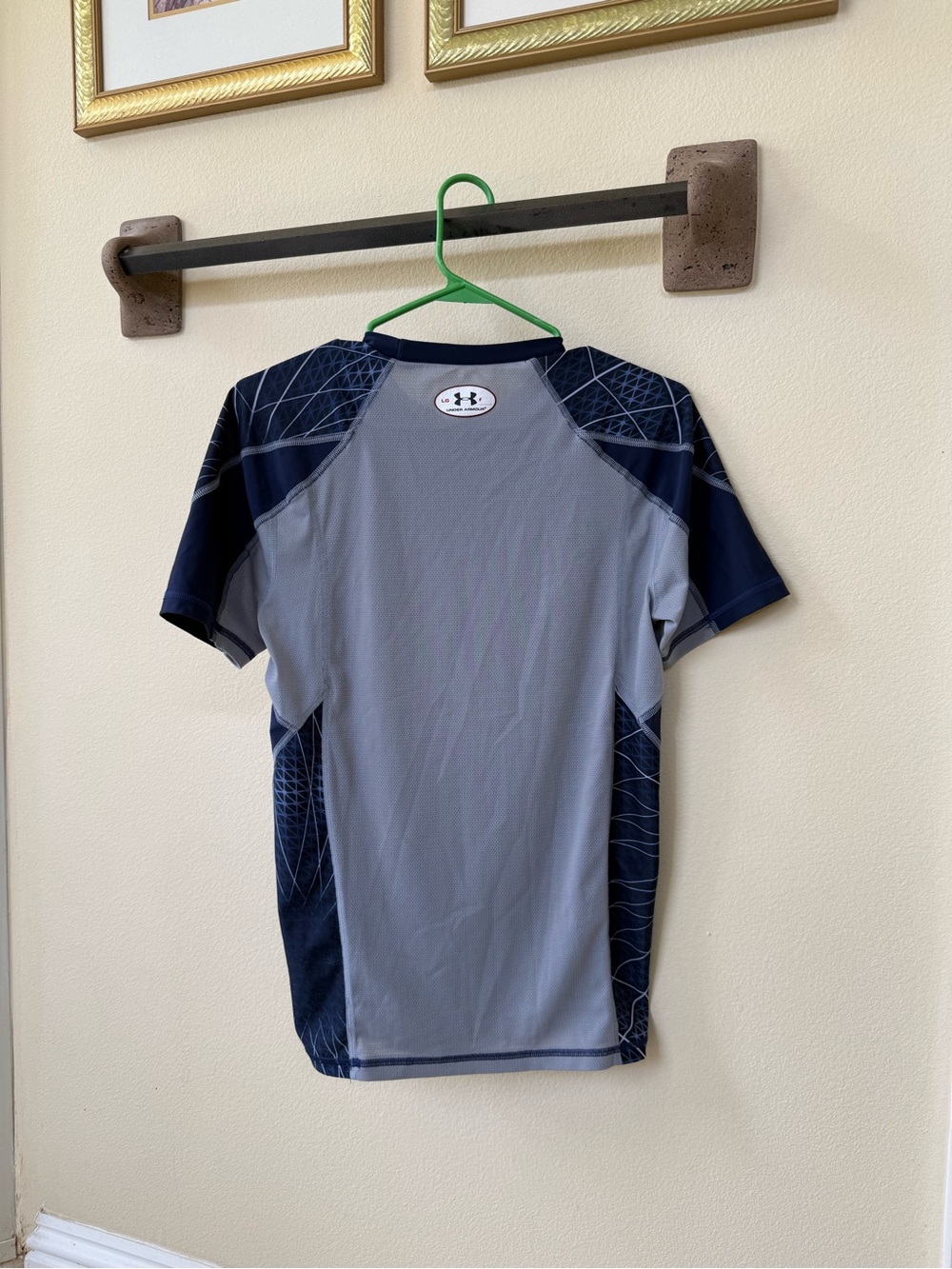 Under Armour blue and gray compression shirt - Picture 3 of 3
